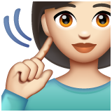 Hörselskada kvinna: ljus hy för WhatsApp 2.25.1.75