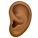 Ucho: Středně tmavý tón pleti pro WhatsApp 2.25.1.75