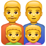 Famiglia: Uomo, Uomo, Bambino, Bambino per WhatsApp 2.25.1.75