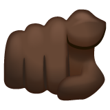 Karşıyı işaret eden işaret parmağı: koyu cilt tonu için WhatsApp 2.25.1.75