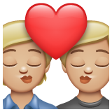 Φιλί: μεσαίος-ανοιχτόχρωμος τόνος δέρματος για WhatsApp 2.25.1.75