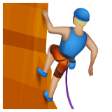 WhatsApp 2.25.1.75의 경우 클라이밍하는 남자: 연한 갈색 피부