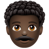 Muž: Tmavý odstín pleti, kudrnaté vlasy pro WhatsApp 2.25.1.75