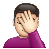 Muž s obličejem: Světlý odstín pleti pro WhatsApp 2.25.1.75