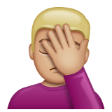 Muž s obličejem: Středně světlý tón pleti pro WhatsApp 2.25.1.75