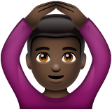 Lelaki memberi isyarat ok: ton kulit gelap untuk WhatsApp 2.25.1.75