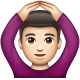 Home que fa un gest d'acord: pell clara per WhatsApp 2.25.1.75