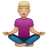 Lelaki duduk teratai: ton kulit sederhana cerah untuk WhatsApp 2.25.1.75