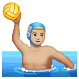 Joueur De Water-Polo: Peau Moyennement Claire pour WhatsApp 2.25.1.75