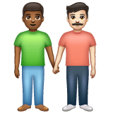 Deux Hommes Se Tenant La Main: Peau Mate, Peau Claire pour WhatsApp 2.25.1.75