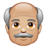 Uomo Anziano: Carnagione Abbastanza Chiara per WhatsApp 2.25.1.75