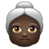 Wanita tua: ton kulit gelap untuk WhatsApp 2.25.1.75