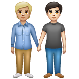คนจับมือกัน: โทนผิวสีแทน, โทนผิวสีอ่อน สำหรับ WhatsApp 2.25.1.75