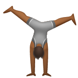 Osoba Cartwheeling: Středně tmavý odstín pleti pro WhatsApp 2.25.1.75