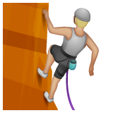 شخص يتسلّق: بشرة بلون فاتح ومعتدل لـ WhatsApp 2.25.1.75