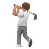 שחקן גולף: גוון עור בינוני עבור WhatsApp 2.25.1.75