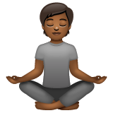 Osoba v pozici Lotus: Středně tmavý odstín pleti pro WhatsApp 2.25.1.75