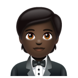 Persona amb esmòquing: pell fosca per WhatsApp 2.25.1.75