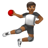 Osoba hrající házenou: Středně tmavý odstín pleti pro WhatsApp 2.25.1.75