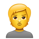 Osoba Pouting pro WhatsApp 2.25.1.75