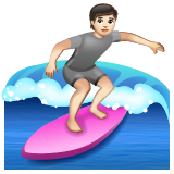 Sörf yapan kişi: açık cilt tonu için WhatsApp 2.25.1.75