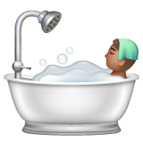 Persona Che Fa Il Bagno: Carnagione Olivastra per WhatsApp 2.25.1.75