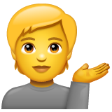 Osoba z wystawioną dłonią dla WhatsApp 2.25.1.75