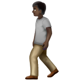 Personne Qui Marche: Peau Foncée pour WhatsApp 2.25.1.75