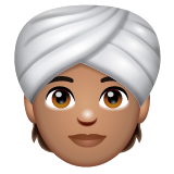 Personne En Turban: Peau Légèrement Mate pour WhatsApp 2.25.1.75