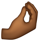 Puristetut sormet: Keskitumma ihonväri varten WhatsApp 2.25.1.75