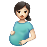 امرأة حامل: بشرة بلون فاتح لـ WhatsApp 2.25.1.75