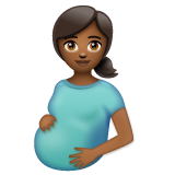 Wanita hamil: warna kulit gelap-sedang untuk WhatsApp 2.25.1.75