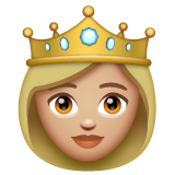 Princesa: pell mitjana-clara per WhatsApp 2.25.1.75