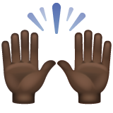 Kädet ylös: Tumma ihonväri varten WhatsApp 2.25.1.75