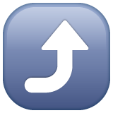 Freccia Curva In Alto per WhatsApp 2.25.1.75