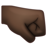 第朝右的拳头: 较深肤色号为第WhatsApp 2.25.1.75号