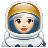Woman Astronaut: Light Skin Tone for WhatsApp 2.25.1.75