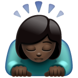 सर झुकाती महिला: साँवली त्वचा WhatsApp 2.25.1.75 के लिए