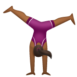 Người phụ nữ nhào lộn: màu da tối trung bình cho WhatsApp 2.25.1.75