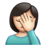 Γυναίκα αγανακτά: ανοιχτόχρωμος τόνος δέρματος για WhatsApp 2.25.1.75