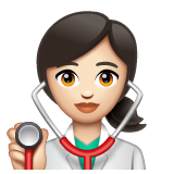 Kadın sağlık çalışanı: açık cilt tonu için WhatsApp 2.25.1.75