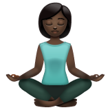 Dona en posició de lotus: pell fosca per WhatsApp 2.25.1.75