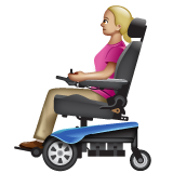 ผู้หญิงในวีลแชร์แบบใช้มอเตอร์: โทนผิวสีขาวเหลือง สำหรับ WhatsApp 2.25.1.75