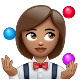 Kvindelig jonglør: medium teint for WhatsApp 2.25.1.75