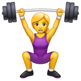 WhatsApp 2.25.1.75의 경우 여자 역도 선수