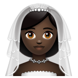 Woman with Veil: Dark Skin Tone for WhatsApp 2.25.1.75