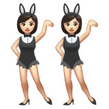 Mulheres com orelhas de coelho festejando, tipo 1-2 para WhatsApp 2.25.1.75